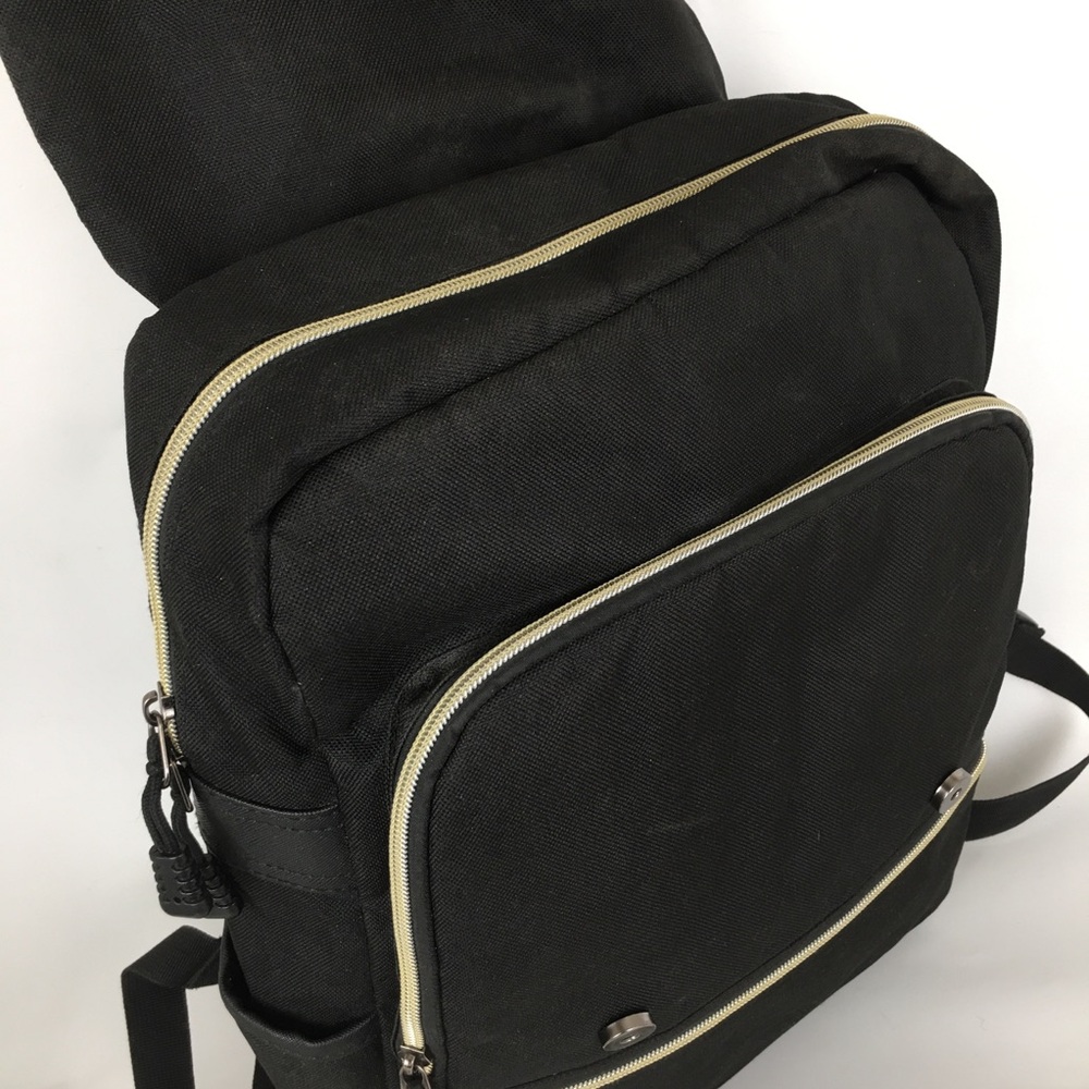 ⚜️Black Canvas Flap Backpack for Women - Picture 6 of 15